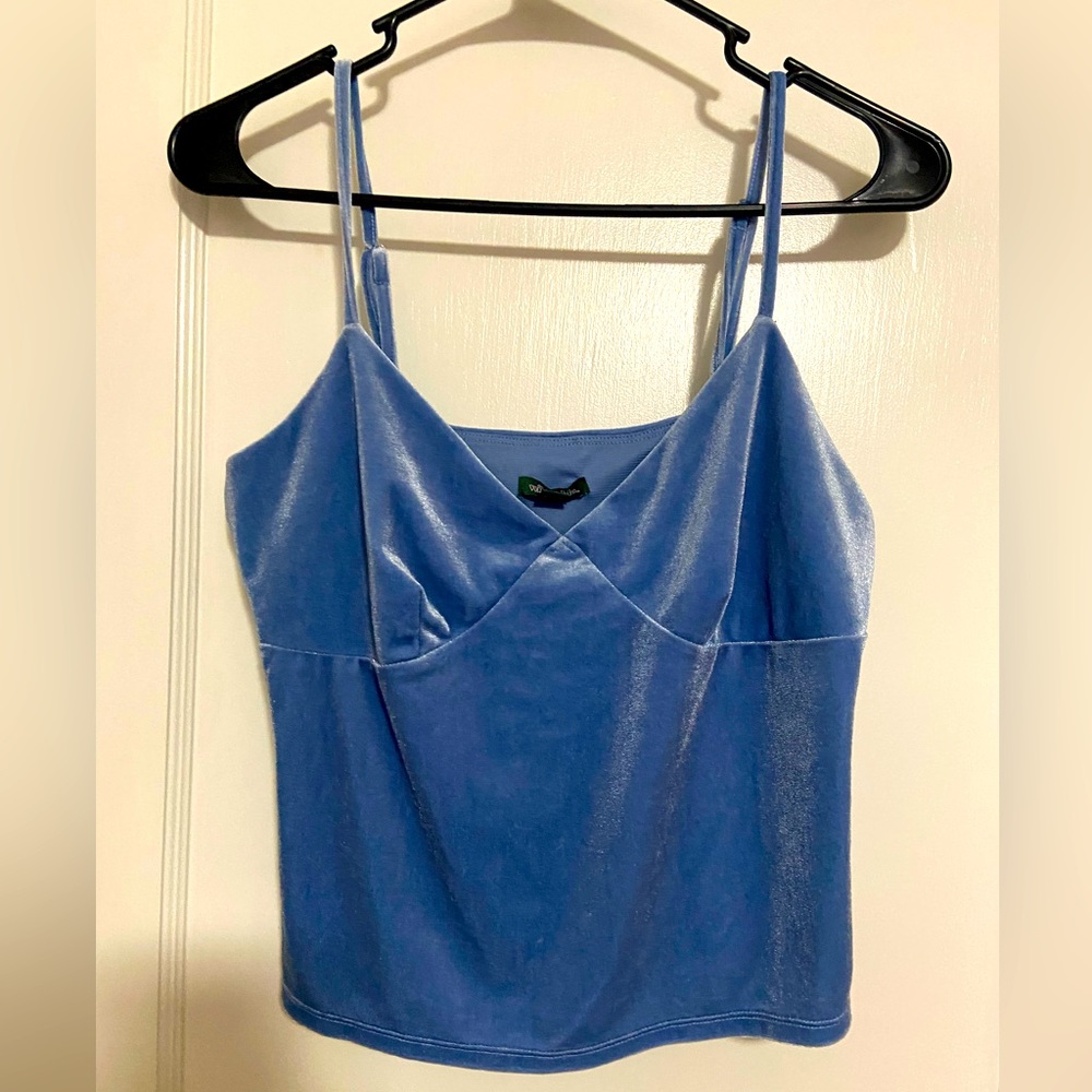 Suade Blue crop top